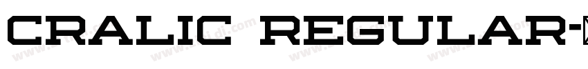 Cralic Regular字体转换